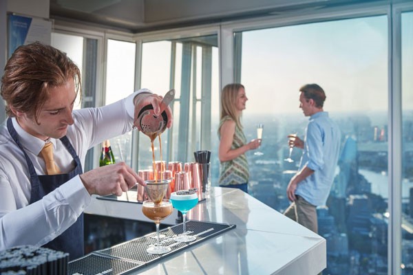The View from The Shard with Champagne for Two