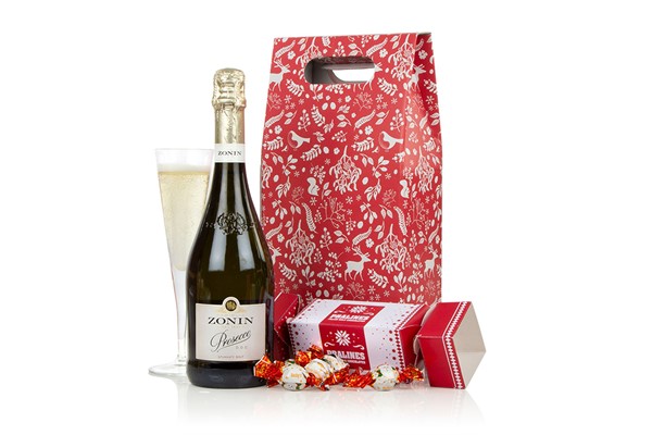 prosecco and chocolate handbag