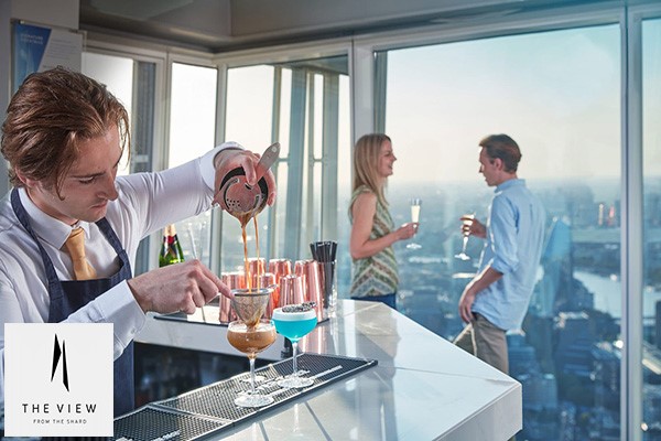 The View from The Shard with Champagne for Two - Peak