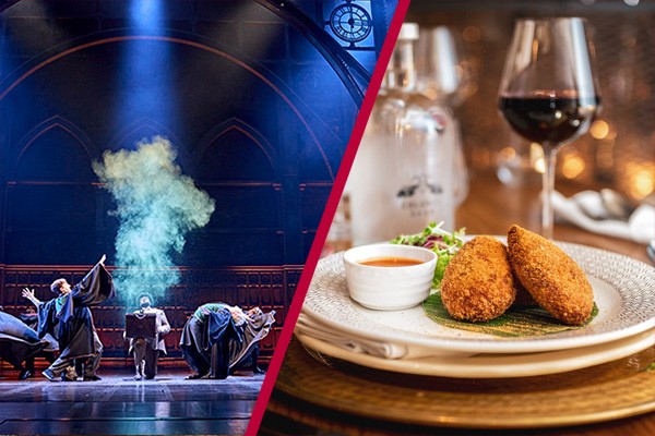 Two Courses with Fizz at Colonel Saab and Harry Potter and the Cursed Child Theatre Tickets for Two picture