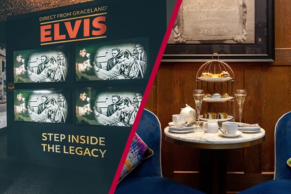 Direct from Graceland: ELVIS Exhibition Entry and a Cocktail Afternoon Tea for Two at The Dixon