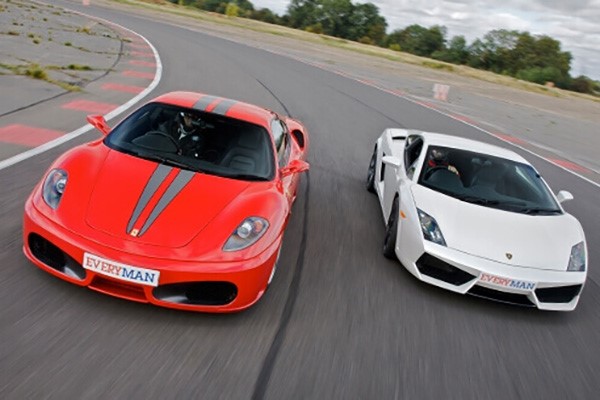 Ferrari and Lamborghini Driving Blast for One