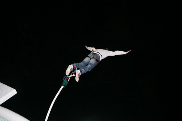 Night-time Bungee Jump in Scotland