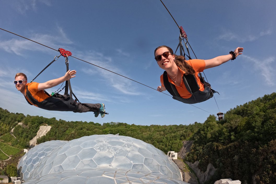 Hangloose at The Eden Project - Skywire for Two