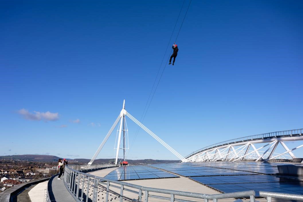 Stadium Flyer Zip Line Adventure for Two at Zip World