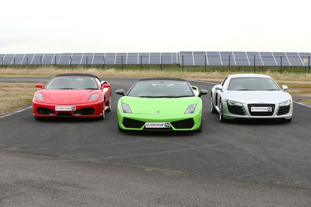 Triple Supercar Driving Blast with High Speed Passenger Ride