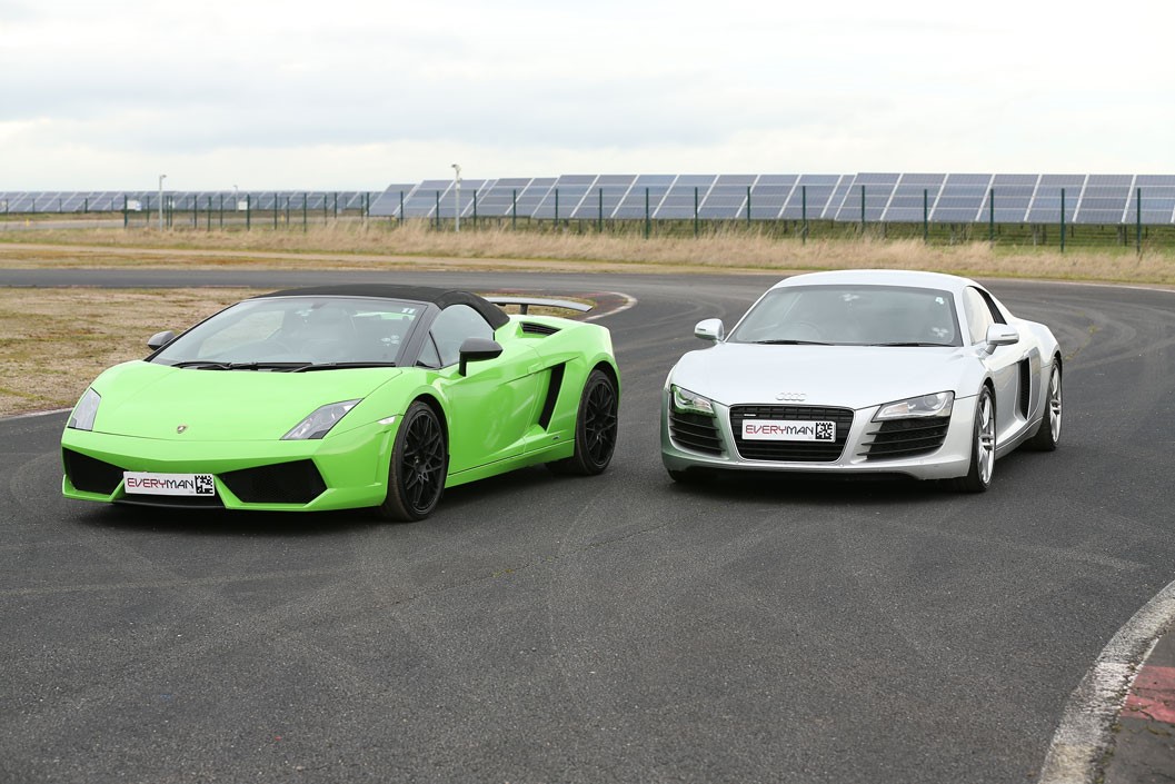 Double Supercar Driving Blast with High Speed Passenger Ride