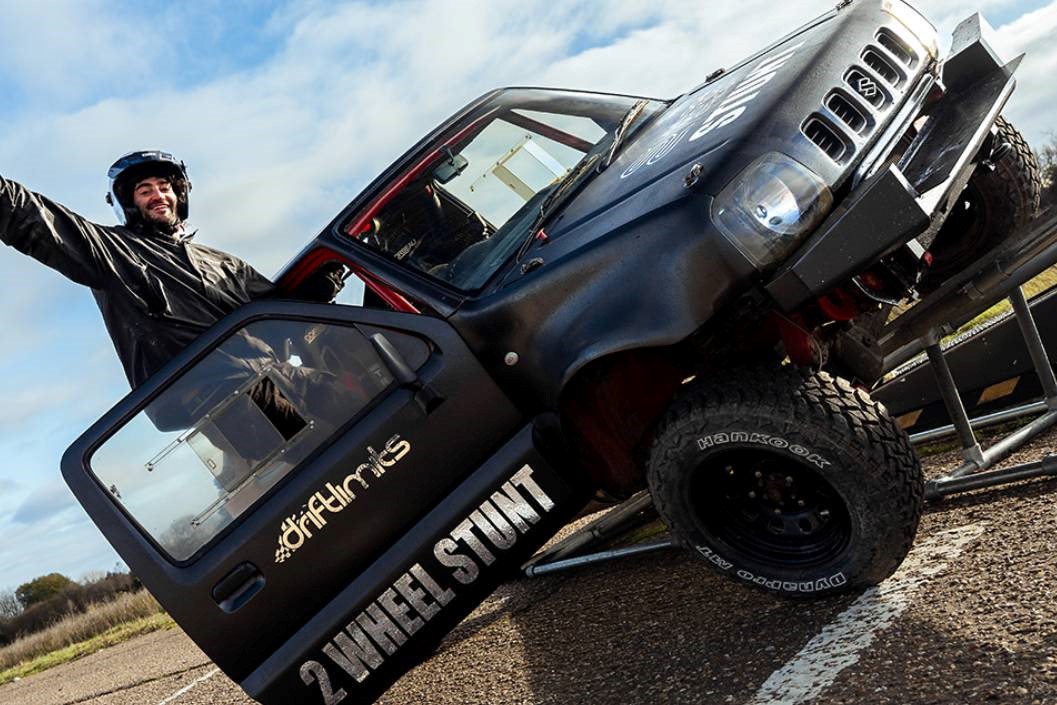 Stunt Drive on Two Wheels for One with Drift Limits