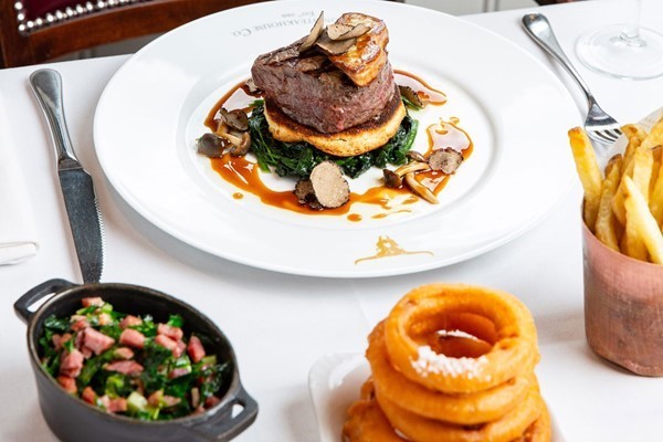 Image of Five Course Gourmet Meal with a cocktail for Two at Marco Pierre White London Steakhouse Co