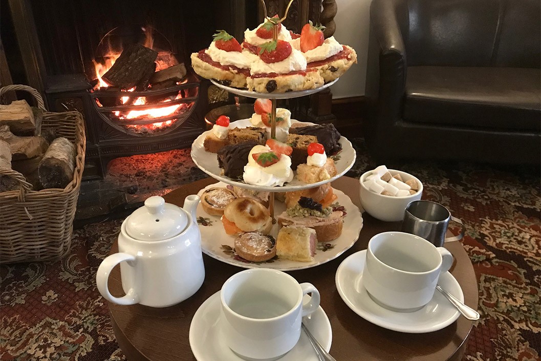 Cream Afternoon Tea For Two At Craig-Y-Dderwen