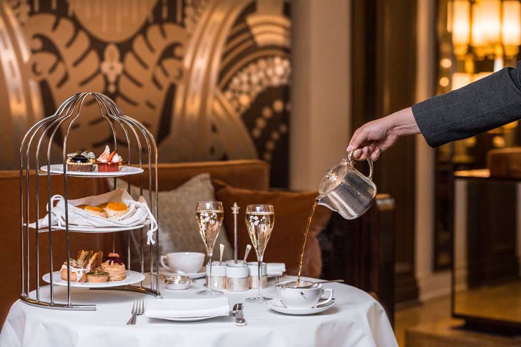 Image of Palm Court Champagne afternoon tea for two at Sheraton Grand London park Lane