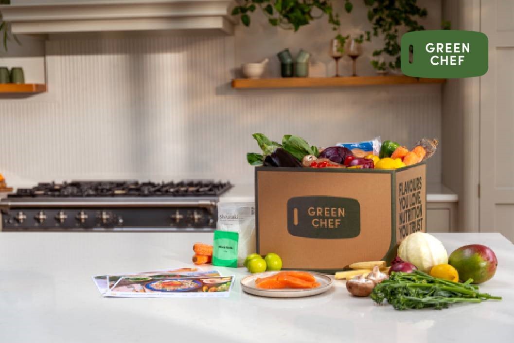 Green Chef One Week Meal Kit with Three Meals for Two People
