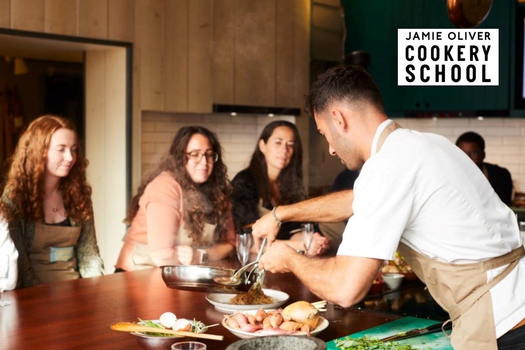 Three Hour Cookery Class at The Jamie Oliver Cookery School for One