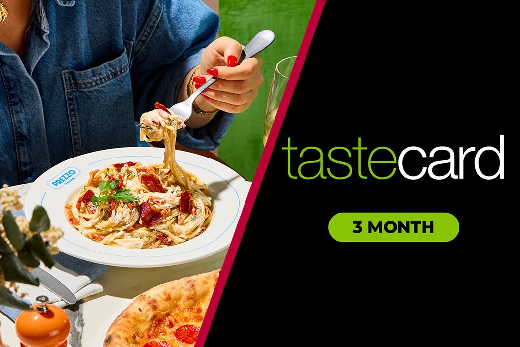 Two Course Meal for Two at Prezzo Italian and Three Month Subscription to tastecard