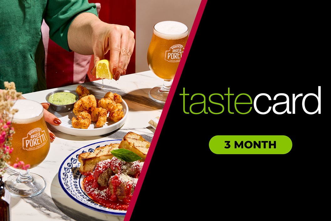 Three Course Meal for Two at Prezzo Italian and Three Month Subscription to tastecard