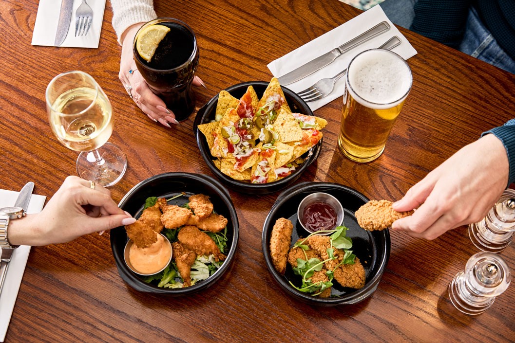Traditional Two Course Meal with a Drink for Two at a British Pub