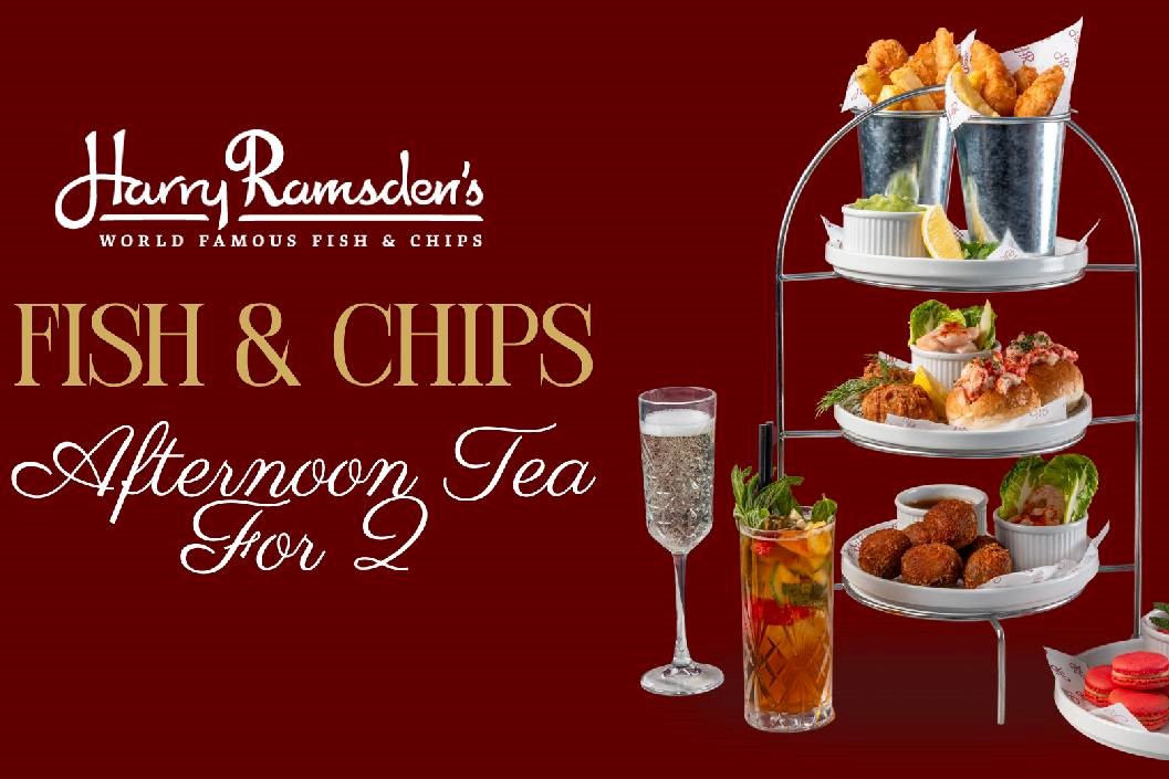 Cream Fish And Chip Afternoon Tea For Two At Harry Ramsden's