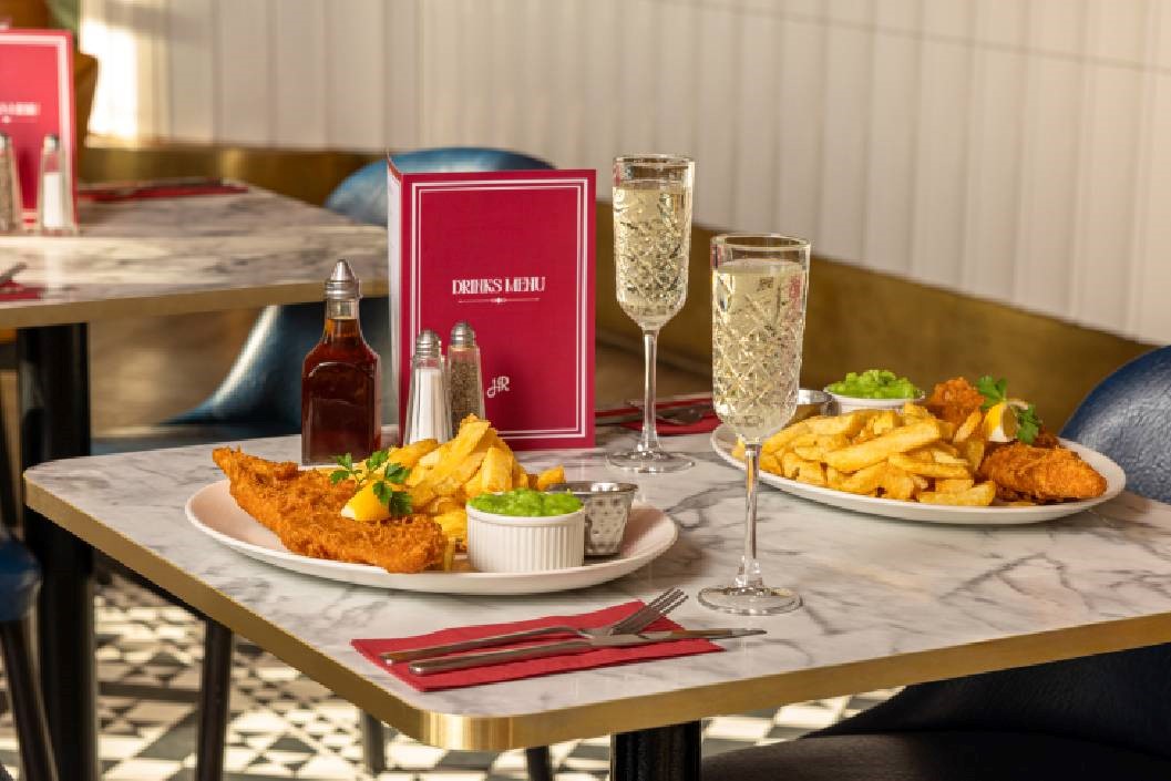 Fish and Chips with Prosecco for Two at Harry Ramsden's