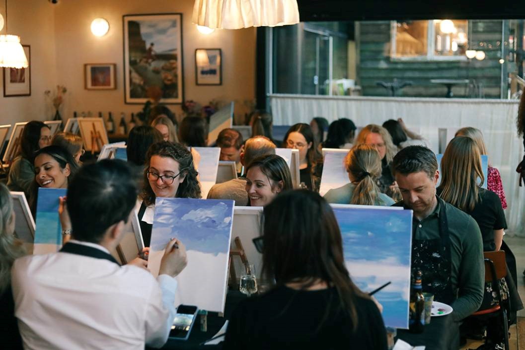 Sip and Paint for Four at Alfi Restaurant