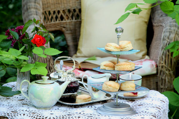 Cream Champagne Afternoon Tea For Two At Little Cottage Tea Room