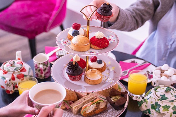 Cream/Orange Gin Afternoon Tea For Two At Brigit's Bakery
