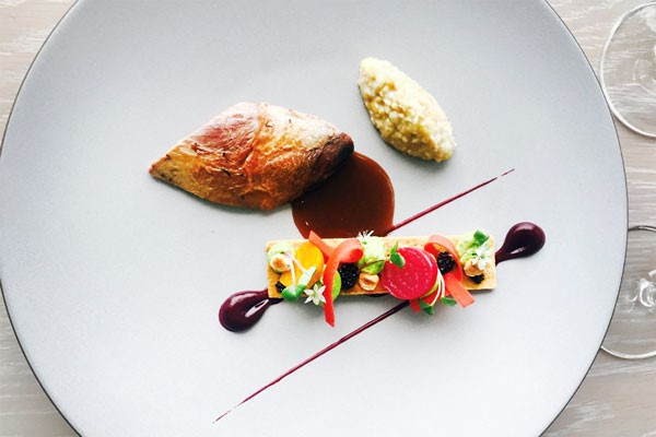 Image of Three Course A La Carte Meal with Champagne for Two at Fishmore Hall