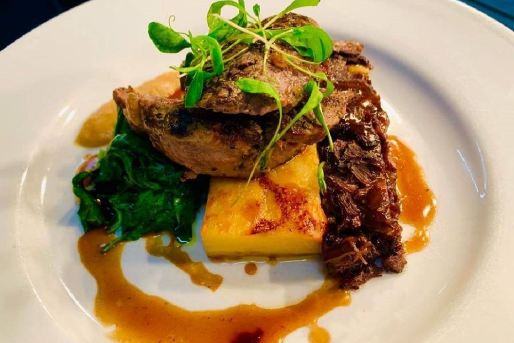 Salmon Three Course Meal With A Bottle Of Wine For Two At The Berwick Inn