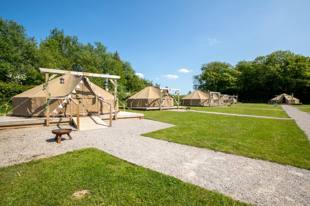 Two Night Bell Tent Glamping at Stanley Villa Farm Camping