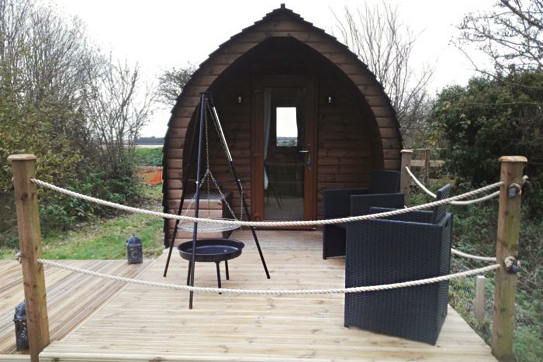 Overnight Stay in a Glamping Pod at Bainside Coarse Fishery and Holiday Home