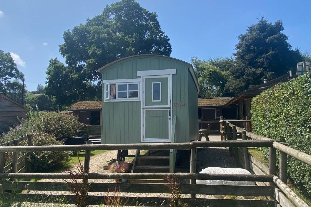 Two Night Shepherd's Hut Getaway in Devon During Low Season for up to Four People