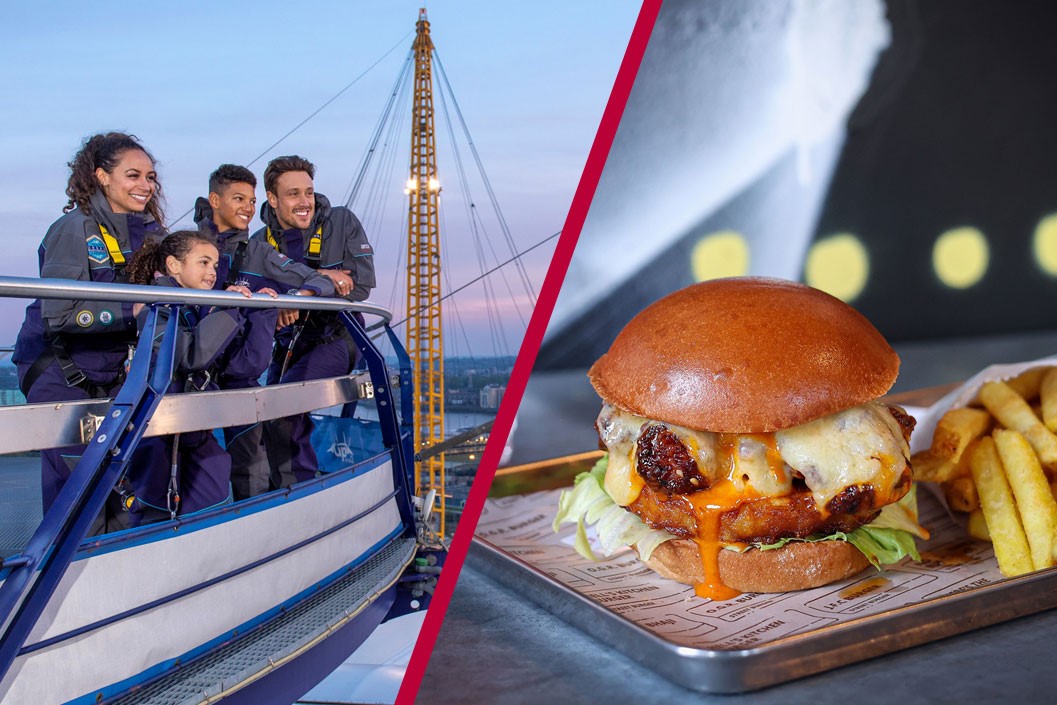 Up at The O2 Experience with Gordon Ramsay Street Burger for Two