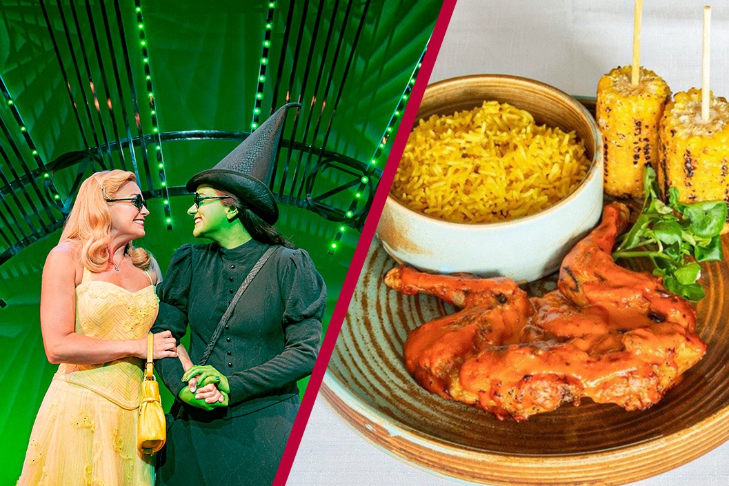 Image of Silver Theatre Tickets to Wicked The Musical and a Two Course Pre-Theatre Meal at B Bar for Two