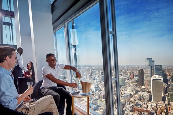 The View from The Shard with Champagne for Two - Peak