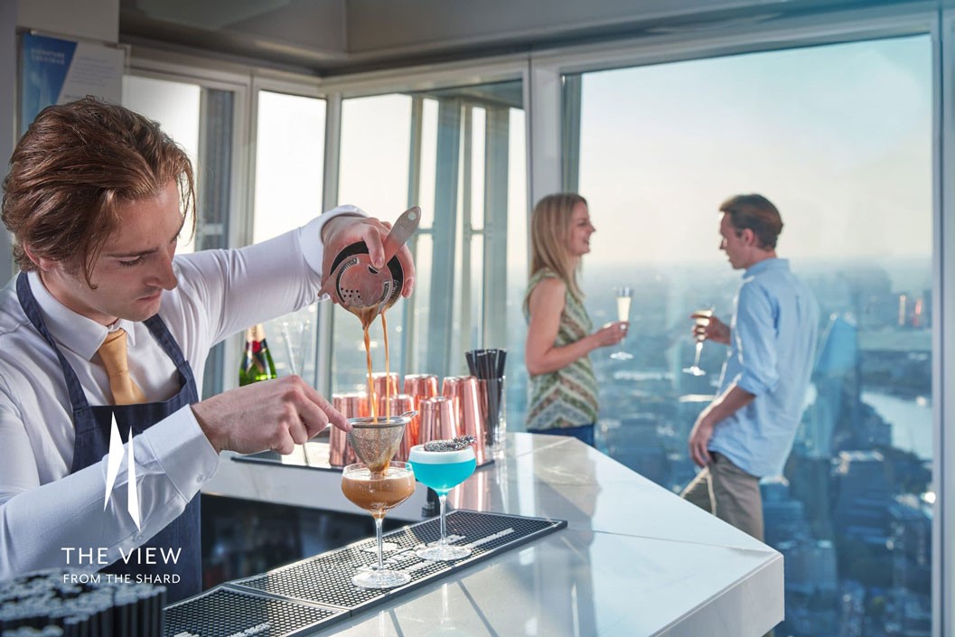 The View from The Shard with Champagne for Two - Peak