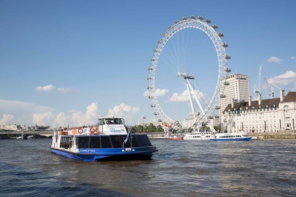 River Thames Hop On Hop Off Sightseeing Cruise Tickets for Two