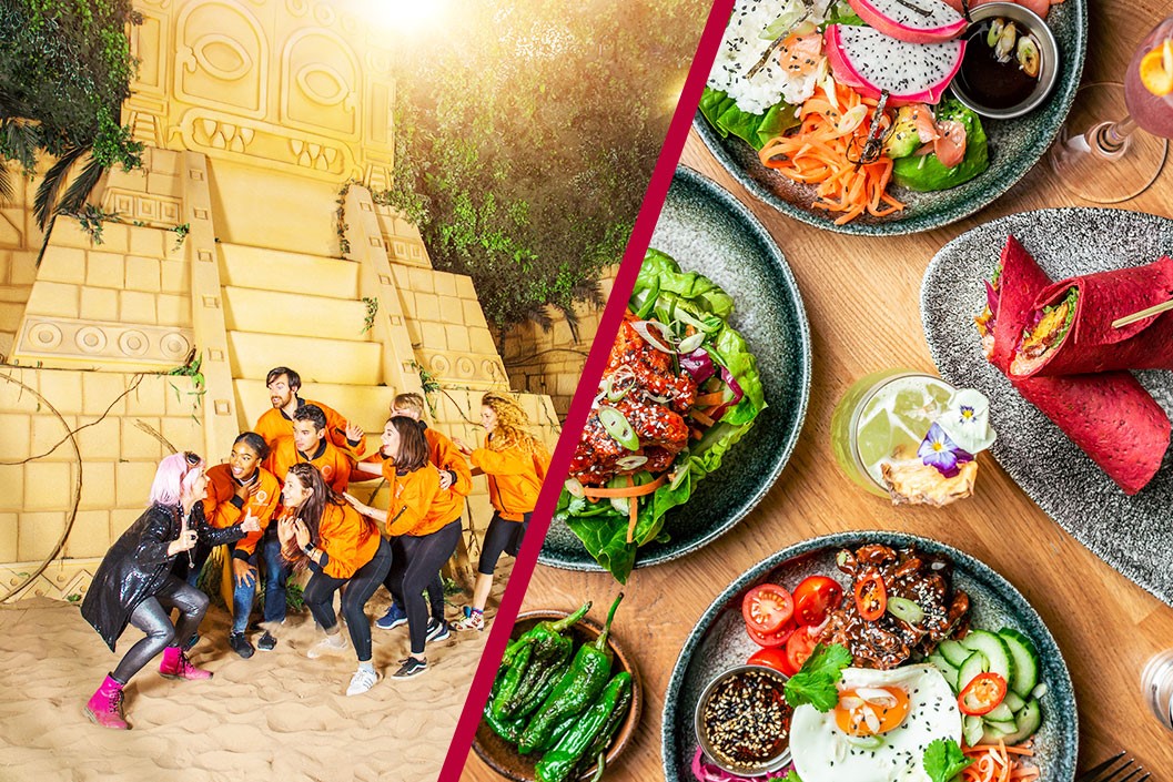 Image of The Crystal Maze LIVE Experience in Manchester with One Course Meal with Prosecco for Two at Banyan
