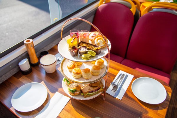 Afternoon Tea Bus with Panoramic Tour of London for Two Adults - Upper Deck