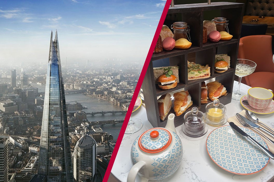 Cream The View From The Shard For Two With Afternoon Tea At Bistro Mirlot, Mercure London Bankside