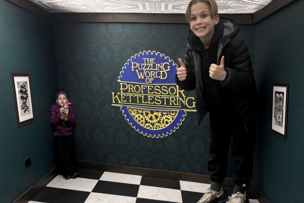 Entry for One Adult and Two Children to The Puzzling World of Professor Kettlestring