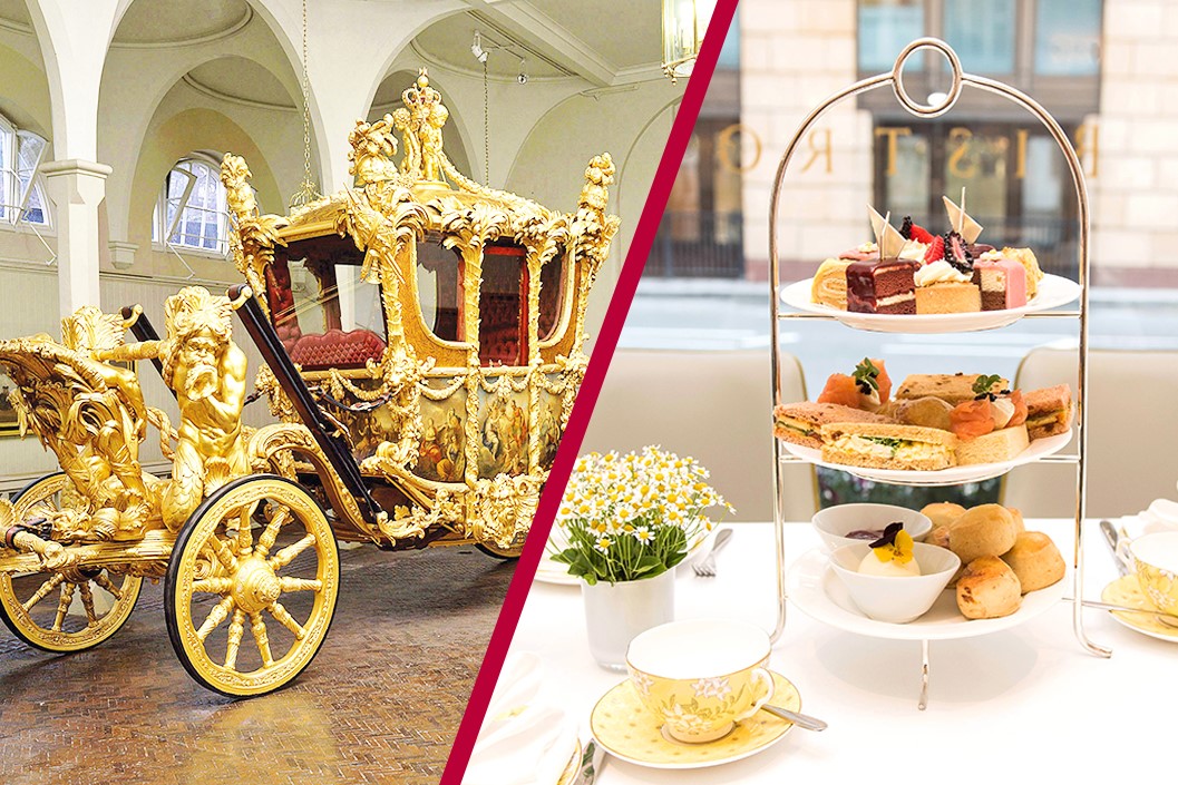 Buckingham Palace State Rooms, Royal Mews and Afternoon tea at The Bistro,Taj 51