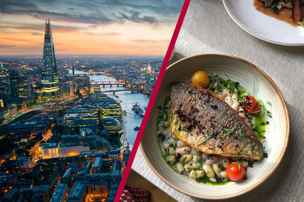 Image of The View from The Shard and a Three Course Meal for Two at a Gordon Ramsay Restaurant