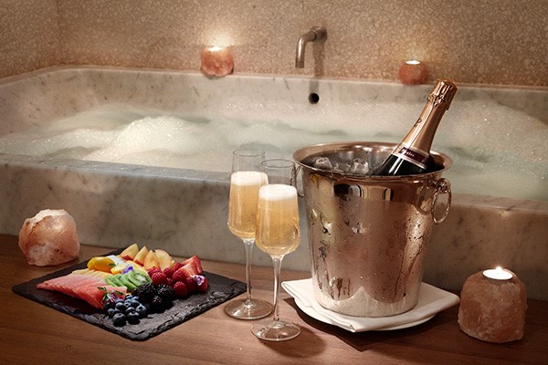 60 Minute Treatment with Private Watsu Pool Experience and Champagne for Two at Akasha Spa