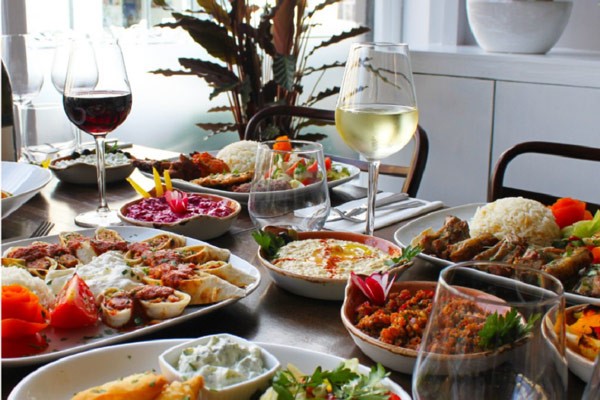 Image of Three Course Meal with a Glass of Wine for Two at Keyif Restaurant