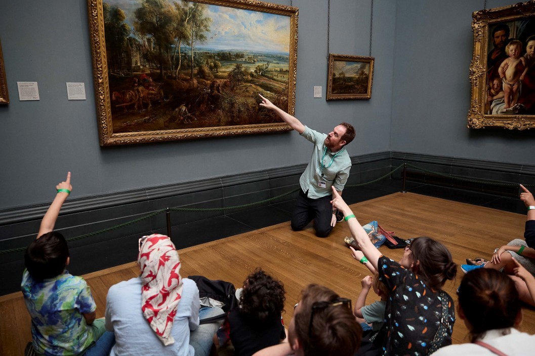 Blue Children's Art Tour At The National Gallery For One Child And Two Adults