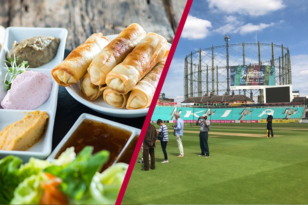 Kia Oval Cricket Ground Tour and Two Course Pre-Theatre Meal for Two at B Bar, London