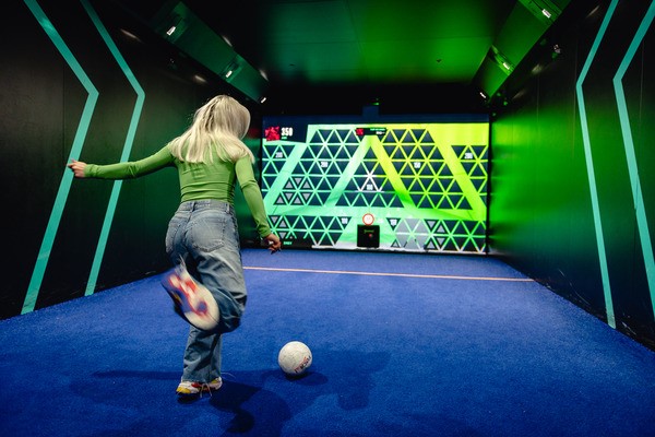 Interactive Football Games Experience with Sharing Food and Drink for Two at TOCA Social Birmingham