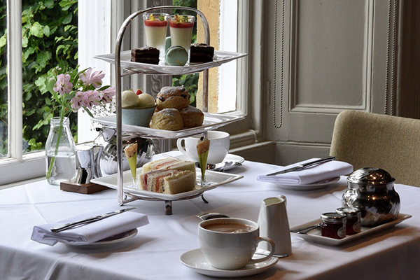 Cream Champagne Afternoon Tea For Two At Cotswold House Hotel