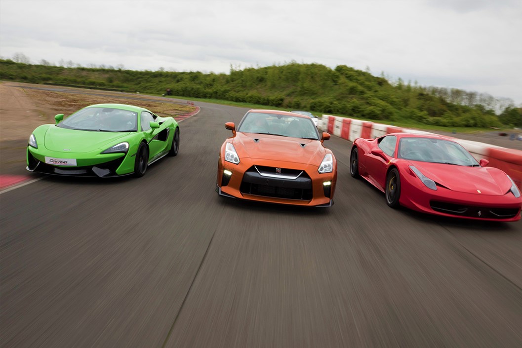 Premium Triple Driving Legends Experience with High-Speed Passenger Ride