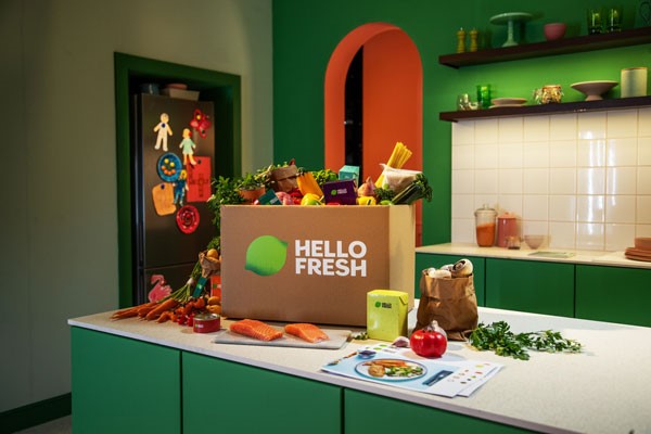 HelloFresh One Week Meal Kit with Three Meals for Four People