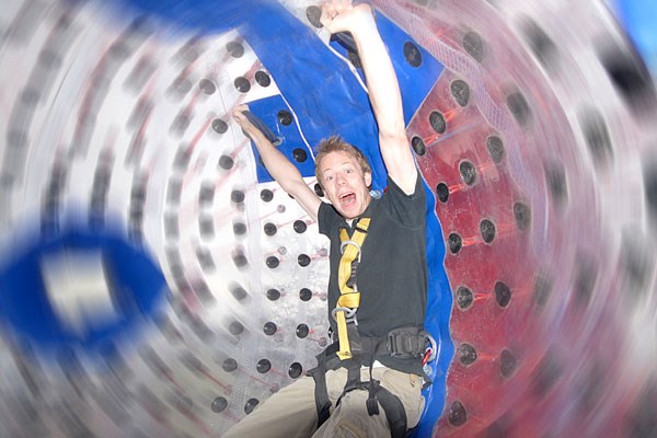 Harness Zorbing for Two at Manchester South